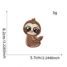 1pc New Sloth Fabric Patch, Cute Animal Embroidery Stamp, Wholesale Clothing Accessories Sticker, Children's Clothing, Jewelry Embroidery Sticker - Sloth Patch - View 19