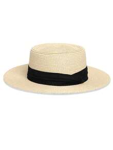 Women's Elegant Straw Hat, Fashionable Beach Hat, Suitable For Spring/Summer Travel And Daily Wear, Foldable And Easy To Store,Festival,Holiday - Straw Hat - View 9