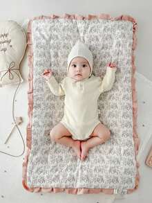 1 tấm lót nệm cotton crepe cho bé, nệm lông cừu mềm mại, thảm giường mềm cho trẻ sơ sinh, nệm cotton cho trẻ em, có thể đảo mặt và giặt được. - Nhiều màu - Xem 6