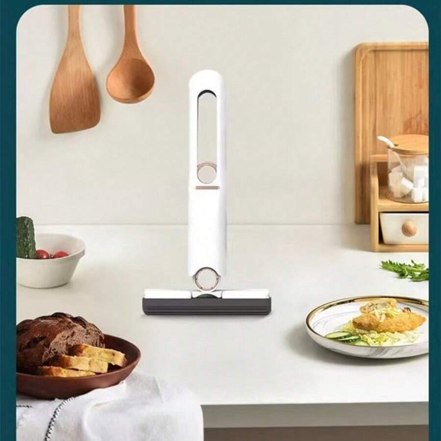 1pc Heavy Duty Mini Mop - Retractable, Wet & Dry Use, 360° Rotation, Convenient For Cleaning Kitchen, Bathroom, Living Room, Car