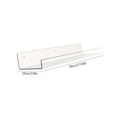 1 Kệ đựng đồ bằng acrylic, kệ trong suốt, kệ treo tường, kệ trưng bày, kệ đựng sách, kệ trưng bày đa năng cho phòng ngủ, phòng tắm, phòng khách. - Trong sáng - Xem 12
