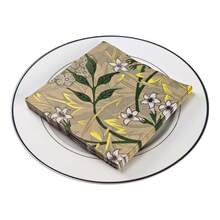 IOOJA 20/50pcs 2-Ply Unfolded Size 33*33cm Vintage Floral Print Party Napkins, Disposable Tissue Paper Suitable For Theme Parties, Essential For Company Events, Friends Gatherings - Multicolor - View 6