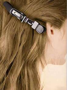 12pcs Salon Crocodile Clips, Plastic Partition Clips, Hair Clips, Evening Dress Clips, Makeup Clips, Hair Styling Tools, Multi-Color, Cute Salon Clips For Daily Use, Suitable For Home Salon Partition Hair Styling Tools, Daily Outdoor Travel, Party Gifts - Black - View 5