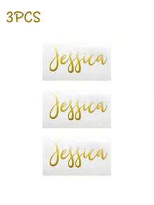 Pegatinas personalizadas con nombre | Pegatinas de vinilo resistentes al agua, fuentes artísticas manuscritas creativas adecuadas para regalos de damas de honor, decoraciones de fiesta de cumpleaños | Aplicable a carrocería de automóvil, capó, ventanas, fachadas de tiendas, monopatines, cascos, etc. - Se pueden personalizar nombres de equipos, decoraciones de eventos, recuerdos de fiesta, fuentes elegantes, diseños manuscritos, etiquetas adhesivas, pegatinas duraderas, pegatinas decorativas, etiquetas personalizadas, organizadores de fiestas, planificadores de bodas, actividades para niños - Multicolor - Ver 16