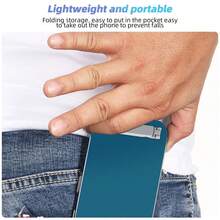 Giá đỡ điện thoại di động siêu mỏng, có thể gập lại, đa góc, làm bằng hợp kim kim loại, dùng để bàn. - Nhiều màu - Xem 7