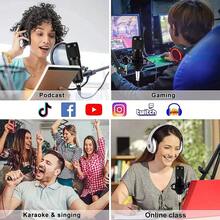 Kit Micrófono Condensador Para Canto Streaming Y Gaming - Negro - Ver 6