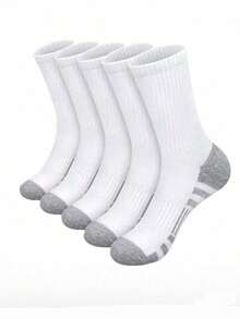 60/50 Pairs Comfortable Men's Sports Boat Socks, Suitable For Outdoor Casual Wear, All-Season White Antibacterial Odor-Resistant Moisture-Wicking Thick Sports Socks. Comfortable Daily Wear Unisex Casual Socks - Multicolor - View 27