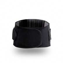 Adjustable Waist Support Belt For Women Men, Black Lumbar Wrap With Double Elastic Straps, Wide Compression Waistband, Breathable Mesh Back Support Belt For Workout Fitness Training Running Walking Daily Wear - Black - View 6