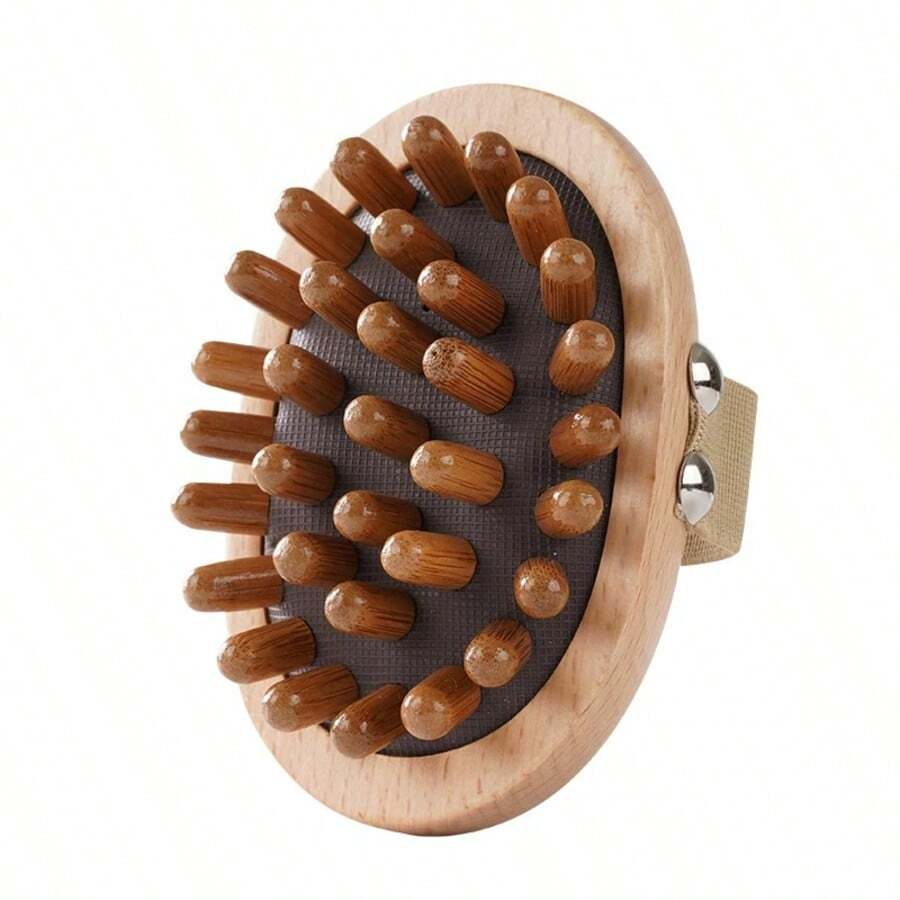 1 chiếc bàn chải massage, bàn chải tóc massage, dụng cụ massage chống cellulite bằng gỗ tự nhiên, bàn chải massage cầm tay bằng gỗ, bàn chải đệm khí massage, thích hợp sử dụng tại nhà. - Nhiều màu - Xem 1