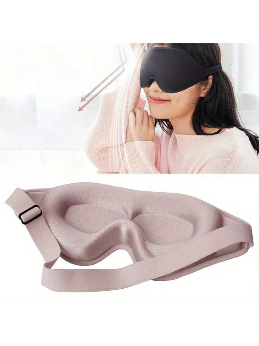 1 buah Masker Tidur Blackout 3D Ultra Lembut, Bernapas dan Nyaman, Cocok untuk Semua Jenis Kulit, Unisex untuk Pelajar, Penerbangan Jarak Jauh, Perjalanan Bisnis, Liburan, Tidur Siang, Tidur Nyenyak, Dilengkapi dengan Sumbat Telinga, Hadiah Halloween Natal, Perlengkapan Penting Kembali ke Sekolah