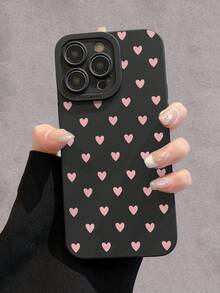 心形镂空边框彩色彩绘加厚防摔手机壳，兼容 16/11/16 Pro/16 Plus/16 Pro Max/16 e/15 Pro Max/13/14/12/XS/XR/7G/8P、Galaxy S25/S25 Plus/S25 Ultra/A16/A36/A26/A56/A50/A12/A32/A52/A72/A51/A21S/A13/A14/S24/S24 Plus/S24 Ultra、S22/A52/A53/A54/A55、11/12 Pro/12/12 X/13 Pro/14 Pro/15 Pro、10/9/Note9/12c/Note11 Pro/Note8 Pro - 彩色 - 查看 5