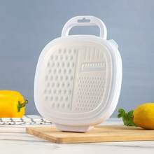1pc Multi-Function Grater, Stainless Steel Large Kitchen Slicer, Storage Style Peeler With Box - Multicolor - View 8