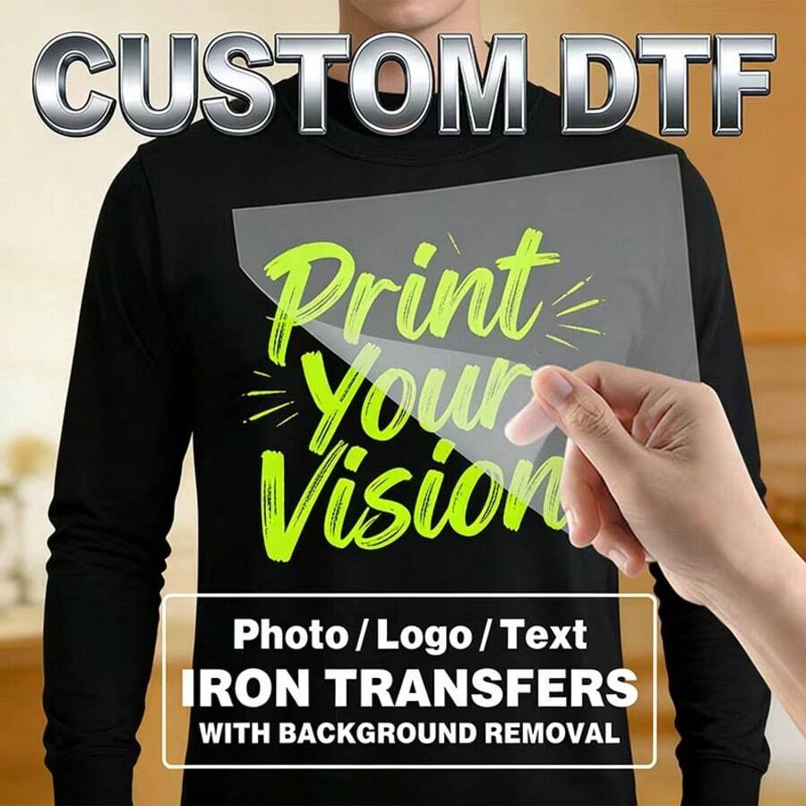 Decal chuyển nhiệt tùy chỉnh, hình dán in nhiệt DIY, miếng dán in có thể giặt được, thích hợp cho quần áo, áo phông, gối và các vật dụng DIY khác. - Nhiều màu - Xem 1