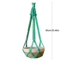 1 buc. Suport pentru plante Macrame, coș de jardinieră suspendat în stil boem, plasă pentru ghiveci de flori țesută manual - excluzând plantele în ghiveci - Multicolor - Vizualizare 16