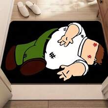 A Unique And Quirky Cartoon Character Design Mat, Made Of Soft And Thick Flannel (0.47 Inches), Suitable For Bedroom, Kitchen, Bathroom, Room, Or Entrance Home Decor.It Is Washable, Durable, And A Perfect Festive Decorative Rug - contracted design - View 6