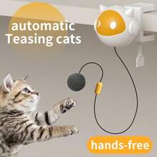 Pet Electric Toy Rising Ball Toy Electric Cat Toy Automatic Retractable Teasing Ball Self-Entertainment Smart Rising Teasing Ball Cat Toy Interactive Game Fun Cat Exercise Toy Automatic Fast Interactive Teasing Ball - View 9