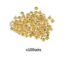 8毫米小型双头皮革铆钉，金属管状铆钉，带钳子工具，适用于DIY皮革工艺品、服装、鞋子、包袋、腰带的维修和装饰 - 8mm - 查看 17