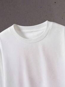 Disney Men's Spring/Summer Street Casual Sports T-Shirt, Short-Sleeve, Zootopiaral Nick Wilde Department Theme Print, Crew Neck Top, Breathable Material Suitable For Parties - Unisex, Everyday Fashion, Party Attire, Travel T-Shirt, Lightweight Fabric, Creative Design, Perfect For Pop Culture Lovers - 白色 - 查看 4