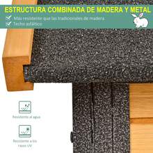 PawHut Jaulas y corrales para animales pequeños - 122 x 63 x 92 cm - Ver 5