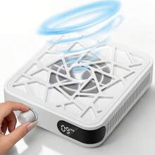 DianaBeauty Mini Brushless Turbo Nail Dust Collector With HD Display, Adjustable Speed, Portable Rechargeable Vacuum Suction, Low Noise For Manicure - White - View 1