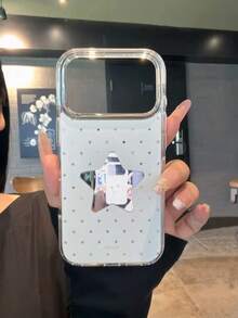 Mirror Star Phone Case Compatible With Apple 17, Mirror 16 Pro Max New 17 Pro Women 15 Pro Anti-Fall 14 Pro Protective Cover 15 Premium Full Coverage 18 Pro Max Polka Dot 18 - White - View 7