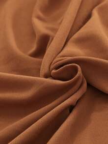 1pc Sofa Cover, Solid Color Stretch Full Coverage Polyester Sofa Slipcover, Minimalist Design For All Seasons - Camel - View 6
