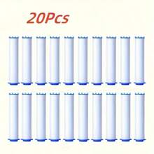 10/20/30pcs Shower Head Replacement Filter Cartridges - Rectangular, Full Coverage, Bathroom Essential (Length 8cm, Please Check Size Before Ordering) - White - View 12