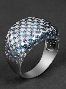 1pc Luxurious Cubic Zirconia Stone Ring, Suitable For Women, Ideal For Weddings, Engagements, Anniversary Parties, Valentine's Day Gifts - 1# - View 15