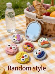 Cartoon Big Mouth Mini Retractable Ruler, Can Measure 3 Sizes Of Leather Ruler, Clothing Ruler, Soft Ruler, One-Key Rebound, Household Tape Measure - Cartoon Big Mouth - View 13