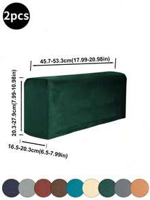 2 Stück einfarbige Sofa-Armlehnenüberzüge aus Silberfuchs-Samt/Sherpa, klassisches minimalistisches Design, hochelastische staubdichte Sofa-Armlehnenprotektoren, kratzfest, geeignet für Wohnzimmer, Arbeitszimmer, Schlafzimmer Sofaarmlehnen, Grau, Schwarz, Khaki - Verschiedenfarbig - Übersicht 22