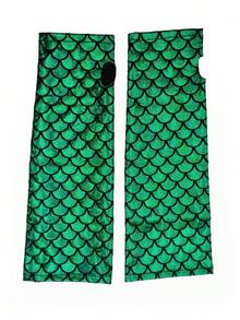 1双 D EXCEED 闪亮鱼鳞液体长手套，女士款 - 适合沙滩音乐节、Y2K角色扮演嘉年华、赛博朋克装扮 - 彩色 - 查看 4