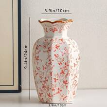 1 Stück chinesische Blau-Weiß Porzellanvase, vintage Eingangsbereich Dekoration, hochwertige keramische Blumenvase für Zuhause, Lobby, Hotel, Restaurant, Blumenarrangements, Hydrokultur, Dessertladen - Mehrfarbig - Übersicht 16