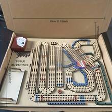 11.81英寸经典克里比奇棋盘游戏，木制克里比奇游戏，陷阱克里比奇游戏，传统棋盘游戏，家庭酒吧游戏 - 彩色 - 查看 12