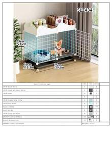 Lồng chó kèm khay vệ sinh, chuồng chó cỡ lớn, lồng thú cưng kiểu dáng đẹp, ưu đãi đặc biệt. - Nhiều màu - Xem 21