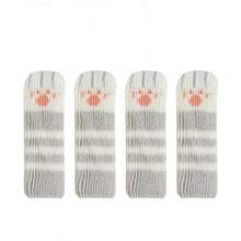 24 piezas Cubierta de fieltro grueso de doble capa para patas de silla y mesa, almohadilla silenciosa y resistente al desgaste para patas de mesa y silla, cubierta protectora para patas de taburete - Negro - Ver 12