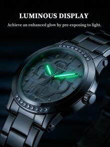 Reloj de acero inoxidable elegante para uso diario GW0861L1 de GUESS, adecuado para ir al trabajo y para el día a día - Plateado - Ver 5