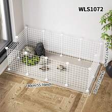 Small Animal Fence, Easy To Install, Indoor Home Use, Rabbit Fence, Cat Gate, Dog Cage, Turtle Game Isolation Net - Multicolor - View 4