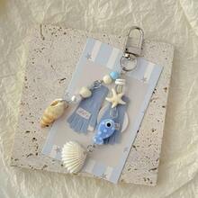 1条男女通用新款手工海洋海星鱼手机挂绳，ins风相机拍立得相机背带 - 彩色 - 查看 4