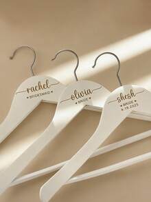 Móc treo váy cưới thiết kế theo yêu cầu | Móc treo váy cưới cá nhân hóa | Móc treo váy cưới bằng gỗ chạm khắc | Móc treo váy cô dâu - Nhiều màu - Xem 4