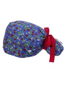 Adjustable Women's Surgical Cap, Ponytail Surgical Cap With Button And Ribbon Tie, Suitable For Nurses On Valentine's Day - Multicolor - View 12