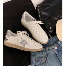 2026 Edition Genuine Cowhide Leather Small Dirty Star Shoes White Shoes Retro Sports Casual Shoes Retro Shoes Retro Sports Shoes Retro Shoes Retro Sports Shoes Matching Casual Sports Shoes Retro Shoes Casual Sports Shoes Retro Sports Shoes Retro Sports Shoes Sports Shoes. - 銀星 - 查看 3
