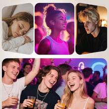 Ear Plugs Concert, 2 Pairs Of Noise Reduction Earplugs 25dB-30dB With 8 Ear TipsCarry Reusable Hearing Earplugs Sleep, Social, Work, Noise Sensitivity - 炫彩 + 1 雙(1 包) - 查看 5