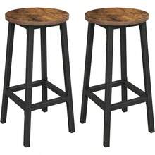 Bar & Serving Carts - 65H cm + Rustic Brown + Black + 2 - View 2