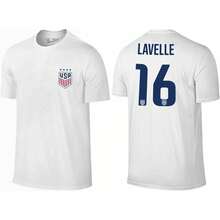The Victory Officially Licensed USA Adult Women's National Soccer Team Name & Number T-Shirt - 白色 16 號 - 查看 11
