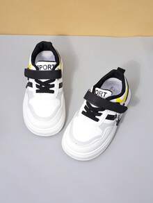 1双女童白色熊猫风车魔术贴运动鞋，可爱休闲夏季装 - 黑與白 - 查看 8