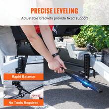 Weight Distribution Hitch, 1,500 Lbs Weight Distributing Hitches Kit With Sway Control For Trailer, 2-In Solid Steel Shank, 2-5/16 In Alloy Steel Ball, Powder Coated Load Leveling Hitch, Black - 1,500 Lbs - View 6