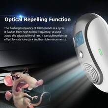 Upgraded Ultrasonic Pest Control Repeller, Electronic Pest Repeller, Indoor Plug-In For Mice, Mosquitoes, Mice, Cockroaches, Insects, Spiders, Rodents - US A Type Plug(110-127V) - View 6