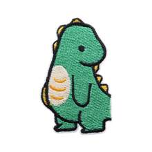 1pc Cartoon Dinosaur Embroidered Fabric Patch, Clothes Mending Sticker, Baby Pants Backpack DIY Decoration Patches, Self-Adhesive Gift For Boyfriend/Girlfriend - Multicolor - View 9