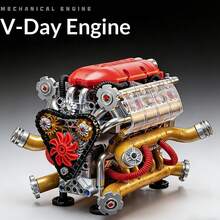 Bộ đồ chơi lắp ráp 692 mảnh hình động cơ V8 siêu xe sáng tạo, mô hình động cơ V8 lắp ráp, mô hình động cơ V8 mini tự lắp ráp, dự án lắp ráp STEM dành cho người lớn, đồ chơi giáo dục khoa học vật lý, mô hình trưng bày để bàn, quà tặng sinh nhật. - Nhiều màu - Xem 7