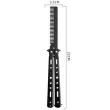 1pc Super Cool Full Steel Folding Comb, Bladeless Outdoor Comb, For Beginners To Practice Peripheral Spinning, Butterfly Comb, Cool Spinning Practice, Great Gift For Him - Multicolor - View 10